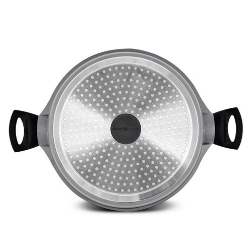 Faitout Fonte D'aluminium 28 Cm Avec Couvercle Chambord Titane Ft28tfi Durant Dupont