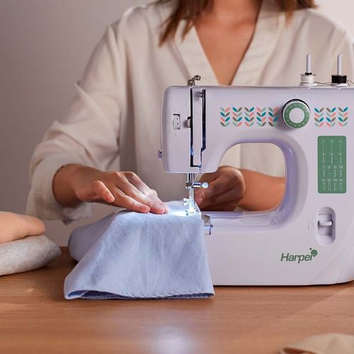 Machine à Coudre 14 Points Avec Eclairage LED Et Boite D'accessoires Mac3pop