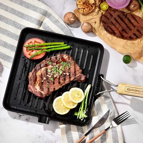 Grill Carré En Fonte Émaillée 28 Cm Grill28a Tfi Kitchencook