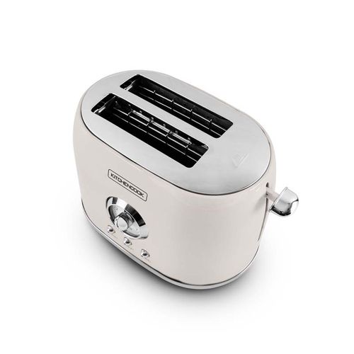 Grille Pain Double Fentes Style Retro Retro Toast Crème