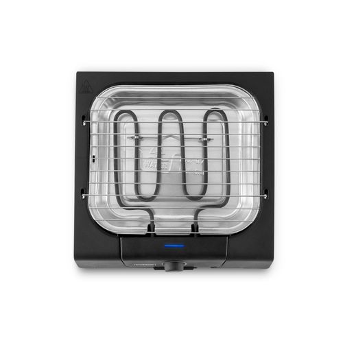 Kitchencook - Bbsquare - Barbecue De Table - 1250w - Thermostat Réglable - Format Compact