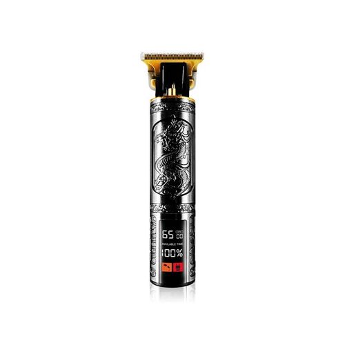 Tondeuse Sans Fil Pour Cheveux Et Barbe Avec Écran LED Noire Modèle Dragon