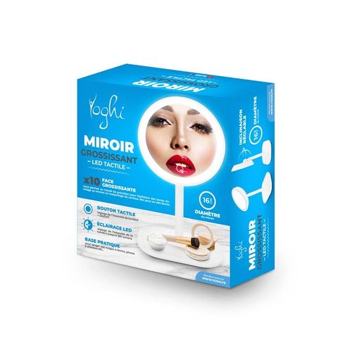 Miroir Grossissant Rond LED Tactile Beauty Stand Yoghi
