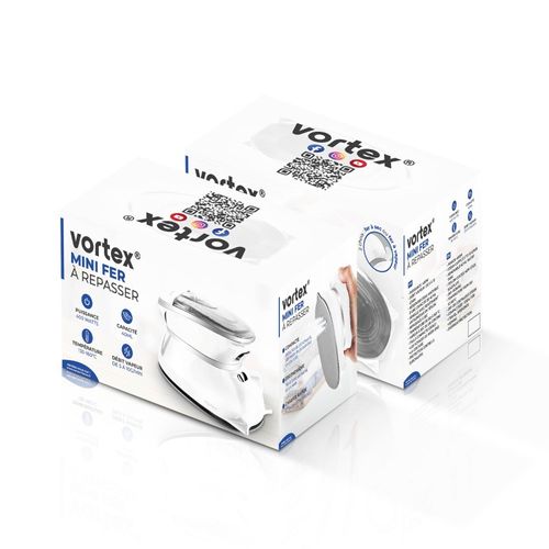 Mini Fer à Repasser Vapeur De Voyage Iron Lite White Vortex
