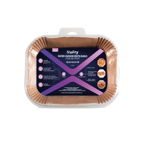 Papier cuisson pour Air Fryer NUFRY PAPEREC x100