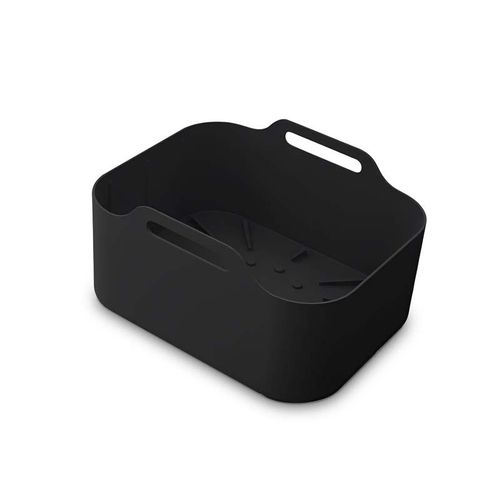 Silipot2 - Silipot2 Black - Lot De 2 Paniers Silicone Noir - Antiadhésifs - Réutilisables