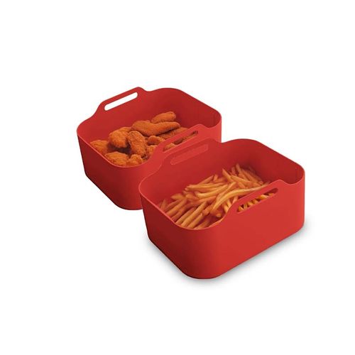 Paniers Cuisson Silicone X2 Silipot2 Red Kitchencook