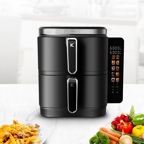 Friteuse à Air Double 12l 2800w Airflow12 LED Airflow