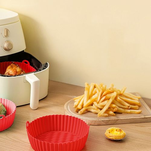 Siliround - Siliround2_red - Moule Rond En Silicone Rouge - Antiadhésif - Compatible Friteuse à Ai