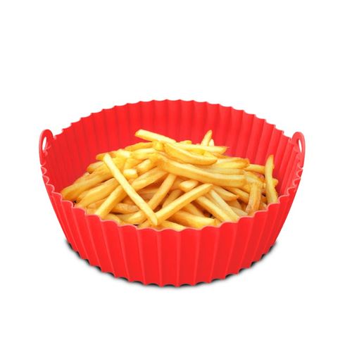 Siliround - Siliround2_red - Moule Rond En Silicone Rouge - Antiadhésif - Compatible Friteuse à Ai