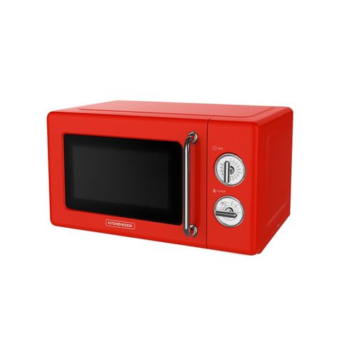 Kmo20 Retro Red - Micro-ondes 20l Rétro - 700w - Commandes Mécaniques