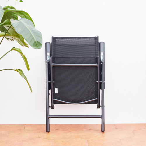 Brescia - Salon De Jardin 6 Places Extensible En Aluminium Gris