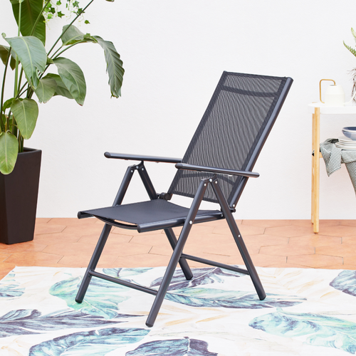 Brescia - Salon De Jardin 8 Places Extensible En Aluminium Gris