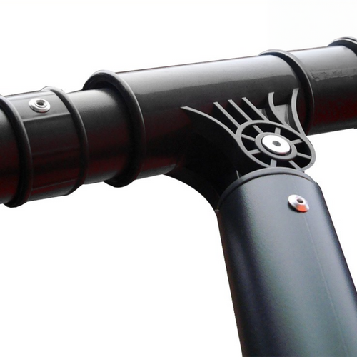 Solenzara - Parasol LED Carré Déporté 3x3 Terracotta En Aluminium