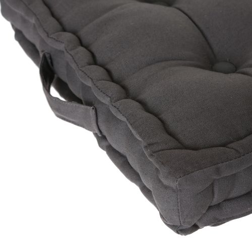 Coussin De Sol - 40 X 40 Cm. - Gris Foncé