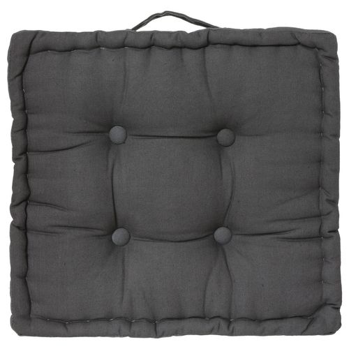 Coussin De Sol - 40 X 40 Cm. - Gris Foncé