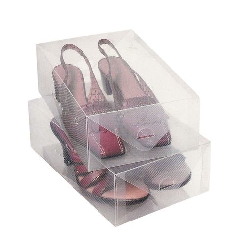 2 Boîtes De Rangement Pour Chaussures - Transparent