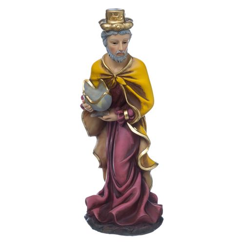 8 Santons Pour Crèche De Noël - H. 20 Cm - Multicolore