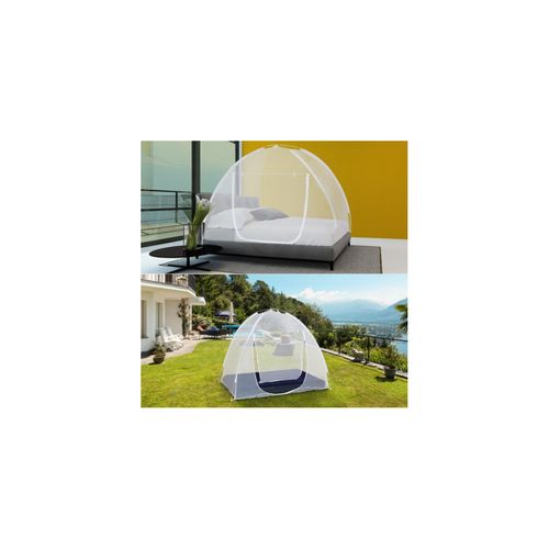 Moustiquaire Dôme Pop-up Grandes Dimensions 195x180 Cm Mobile Pour Lit