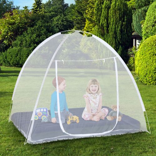 Moustiquaire Dôme Pop-up 195x150 Cm Mobile Pour Lit