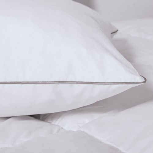 Couette 220x240 Cm Aela En Plume D'oie Anti Acarien 500 Gr + 2 Oreillers