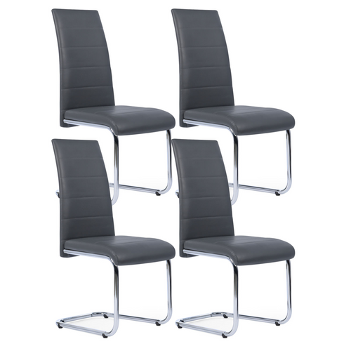 Lot De 4 Chaises Mia Grises Pour Salle à Manger