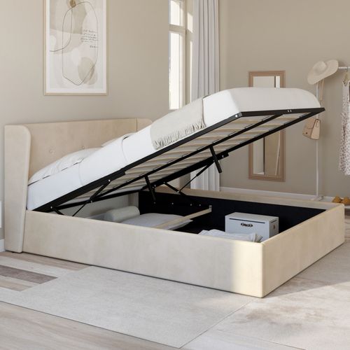 Étagère à Double Position Tania Bois Imitation Hêtre L.161 Cm