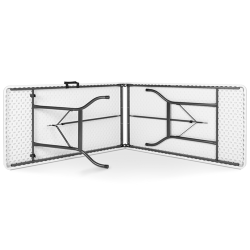 Lot De 2 Tables Pliantes Portables 180 Cm Pour Camping Ou Réception