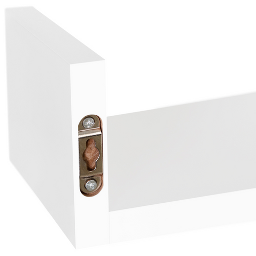 Lot De 3 Étagères Murales Blanches