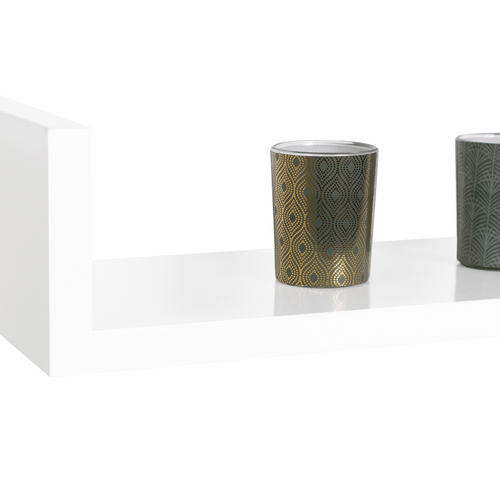 Lot De 3 Étagères Murales Blanches