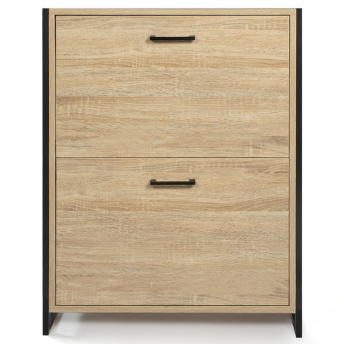 Meuble à Chaussures 12 Paires Luis 2 Portes Design Industriel