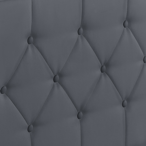 Lit Coffre Double Austin Avec Tête De Lit Et Sommier 140 X 190 Cm Pvc Gris