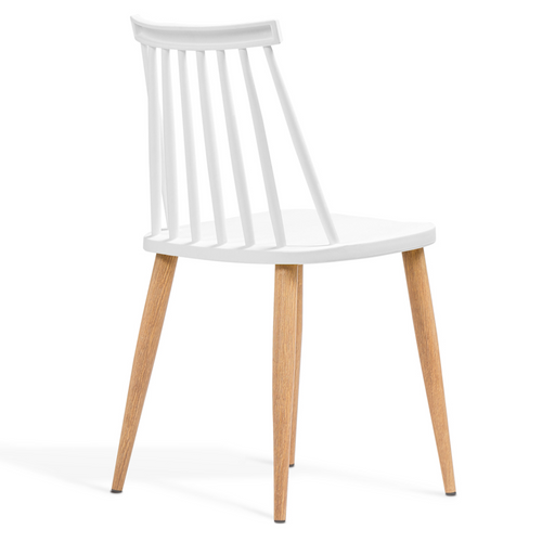 Lot De 4 Chaises Lily Blanches Pour Salle à Manger