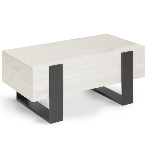 Table Basse Plateau Relevable Rectangulaire Phoenix Bois Gris