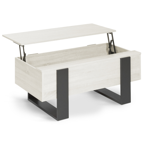 Table Basse Plateau Relevable Rectangulaire Phoenix Bois Gris