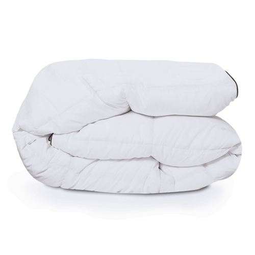 Couette 220x240 Cm Aela Blanche En Plume D'oie Anti Acarien 500 Gr