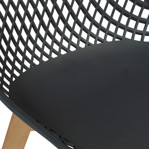 Lot De 4 Chaises Mandy Grises Pour Salle à Manger