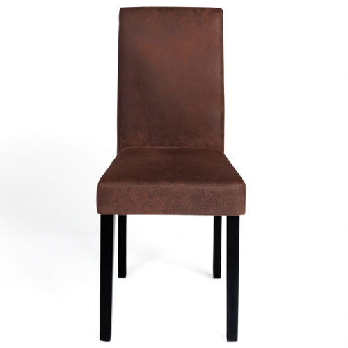 Lot De 6 Chaises Hannah Marron Vintage Pour Salle à Manger