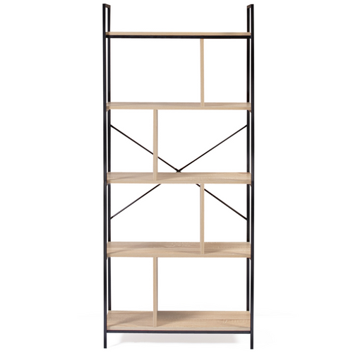 Etagère Bibliothèque 5 Niveaux Detroit Design Industriel 170 Cm