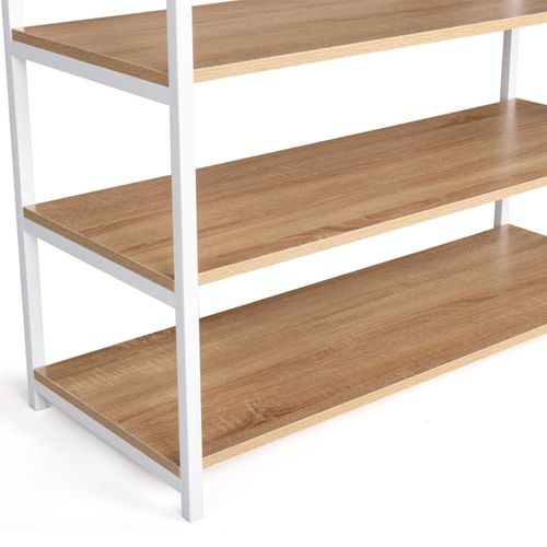 Dressing Large L. 100 Cm Detroit Design Industriel Bois Et Métal Blanc