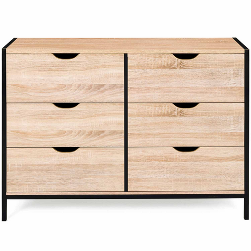 Commode 6 Tiroirs Detroit 115 Cm Design Industriel