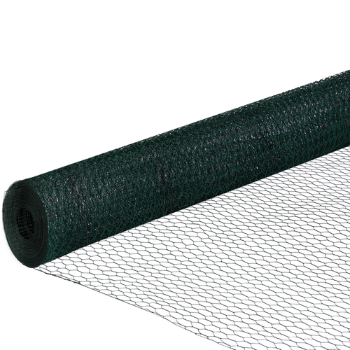 Grillage Pour Poules Vert 1x25m Maille 25mm Triple Torsion Clôture Souple Jardin Animaux