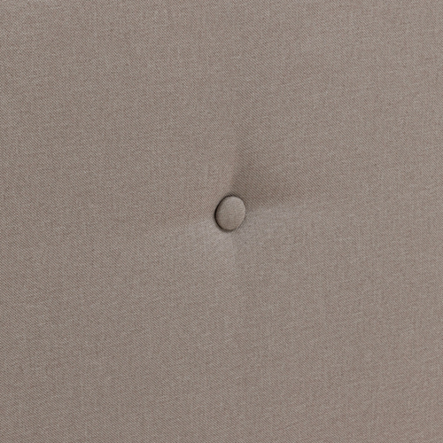 Lit Double Scandinave Oslo Avec Tête De Lit Et Sommier 140 X 190 Cm Tissu Beige Effet Lin