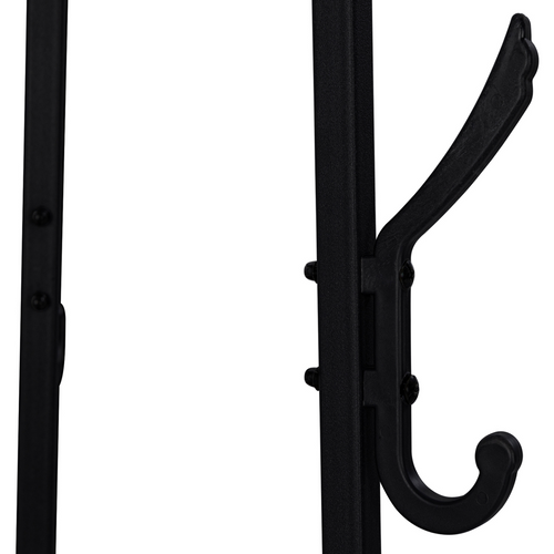 Porte-manteau Trépied Tonio Design Industriel Étagères Rondes 6 Crochets