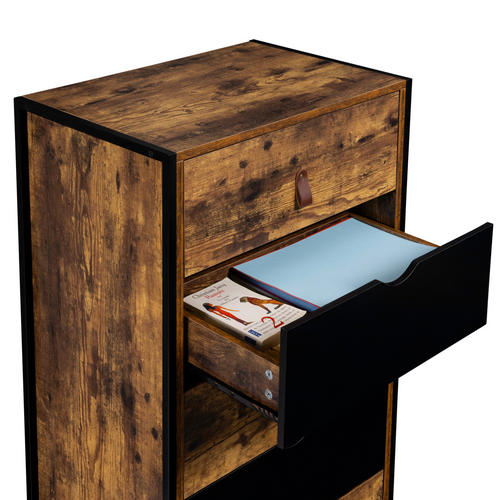 Chiffonnier 5 Tiroirs Chicago 60 Cm Commode Semainier Design Industriel