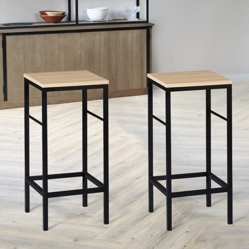 Lot De 2 Tabourets De Bar Detroit Design Industriel