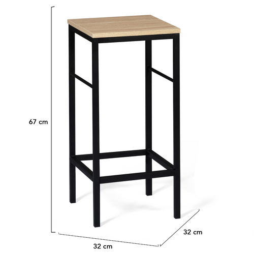 Lot De 2 Tabourets De Bar Detroit Design Industriel