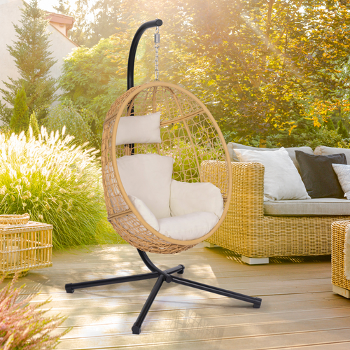 Fauteuil Suspendu BIZZOTTO 0661730 - Sur Pied, Capacité 120kg - Pour Extérieur
