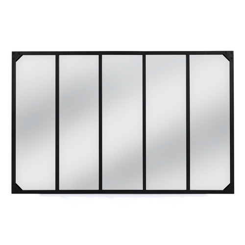 Miroir Verrière 5 Bandes Design Industriel 140x84 Cm
