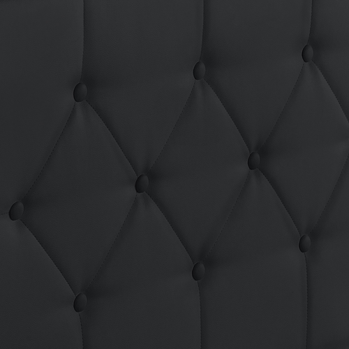 Lit Coffre Double Austin Avec Tête De Lit Et Sommier 160 X 200 Cm Pvc Noir